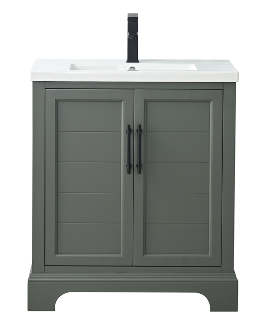 Vanity Art Vannes 30" Single Sink Bathroom Vanity - Vintage Green