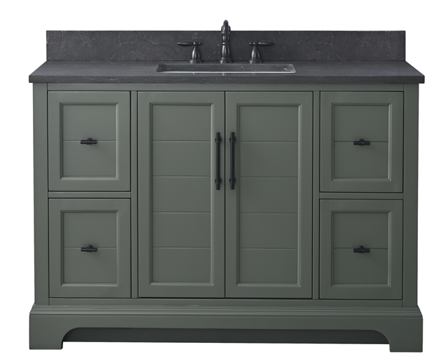 Vanity Art Vannes 48" Single Sink Bathroom Vanity -Vintage Green