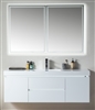 Annecy 60" Single Sink Wall-Mounted Bathroom Vanity Set