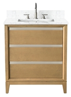 Vanity Art VA80 30" Single Sink Bathroom Vanity - Natural Oak