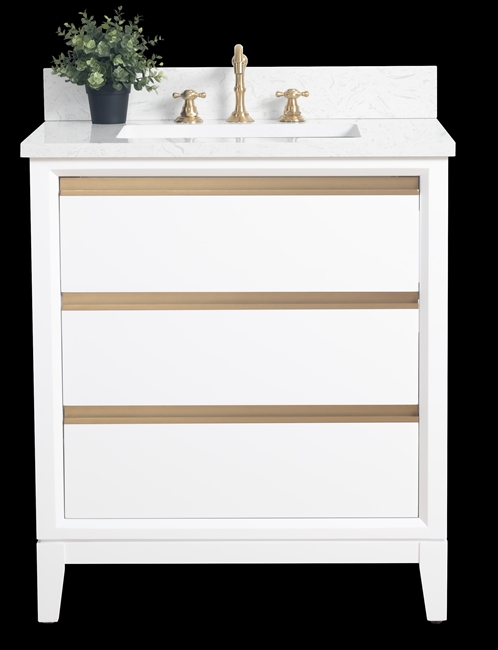 Vanity Art VA80 30" Single Sink Bathroom Vanity - White