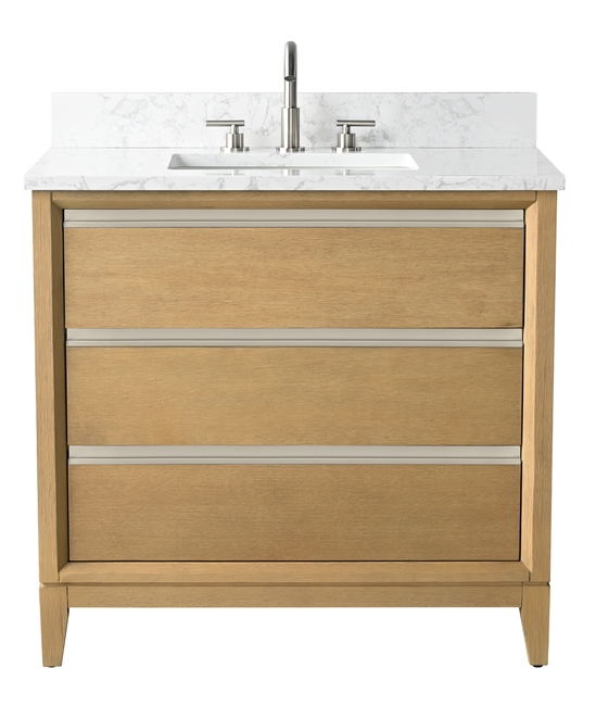 Vanity Art VA80 36" Single Sink Bathroom Vanity -Natural Oak