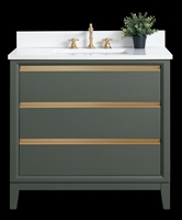 Vanity Art VA80 36" Single Sink Bathroom Vanity -Vintage Green