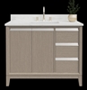 Vanity Art VA80 42" Single Sink Bathroom Vanity -Driftwood Gray