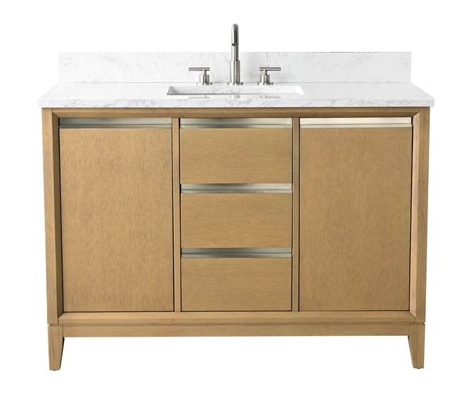 Vanity Art VA80 48" Single Sink Bathroom Vanity -Natural Oak