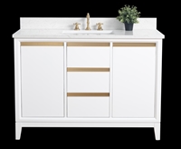 Vanity Art VA80 48" Single Sink Bathroom Vanity -White