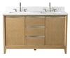 Vanity Art VA80 54" Double Sink Bathroom Vanity -Natural Oak