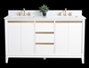 Vanity Art VA80 60" Double Sink Bathroom Vanity -White