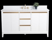 Vanity Art VA80 60" Single Sink Bathroom Vanity -White