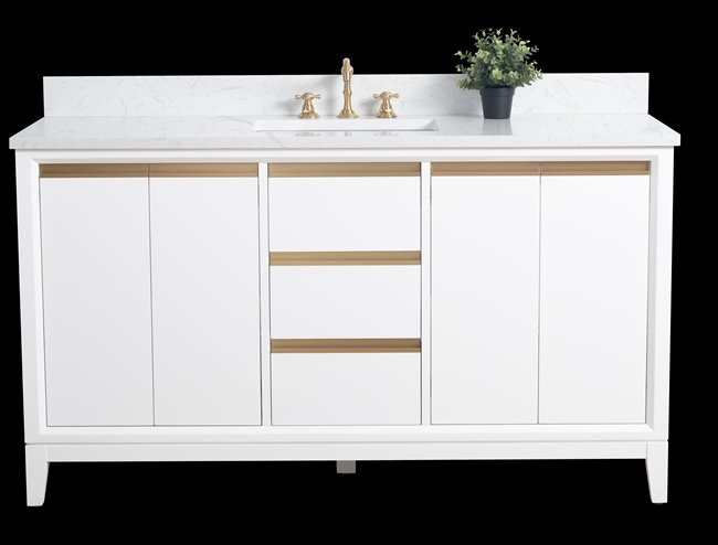 Vanity Art VA80 60" Single Sink Bathroom Vanity -White