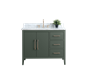 Vanity Art VA90 42" Single Sink Bathroom Vanity Cabinet with Ceramic Top -Vintage Green