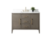 Vanity Art VA90 48" Single Sink Bathroom Vanity Cabinet with Ceramic Top -Driftwood Gray