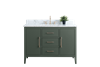 Vanity Art VA90 48" Single Sink Bathroom Vanity Cabinet with Ceramic Top -Vintage Green