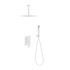 WH-CR200HH2V Aqua Piazza Shower Set w/ 8" Ceiling Mount Square Rain Shower and Handheld - White