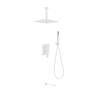 WH-CR300HHTF3V Aqua Piazza Shower Set w/ 12" Ceiling Mount Square Rain Shower, Handheld and Tub Filler - White