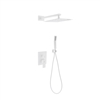 WH-WR300HH2V Aqua Piazza Shower Set w/ 12" Square Rain Shower and Handheld - White